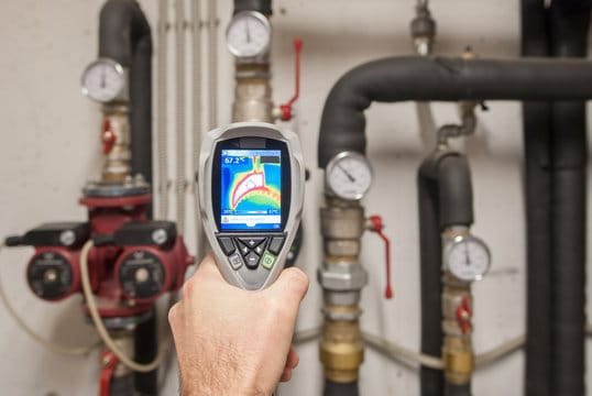Leak detection service using thermal camera by Monterey Plumbing Pros in Monterey, California