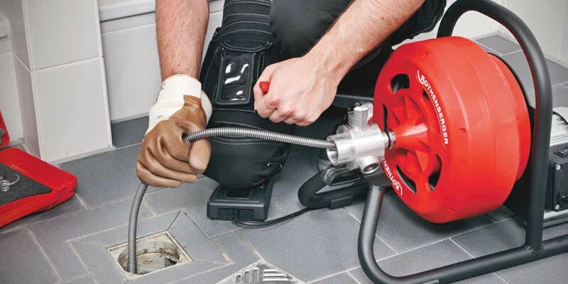 Drain cleaning service in Monterey, California using professional plumbing equipment